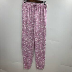 Sleep On It Girls Stars Elastic‎ Drawstring Waist Taper Leg Pajama Pants Size L